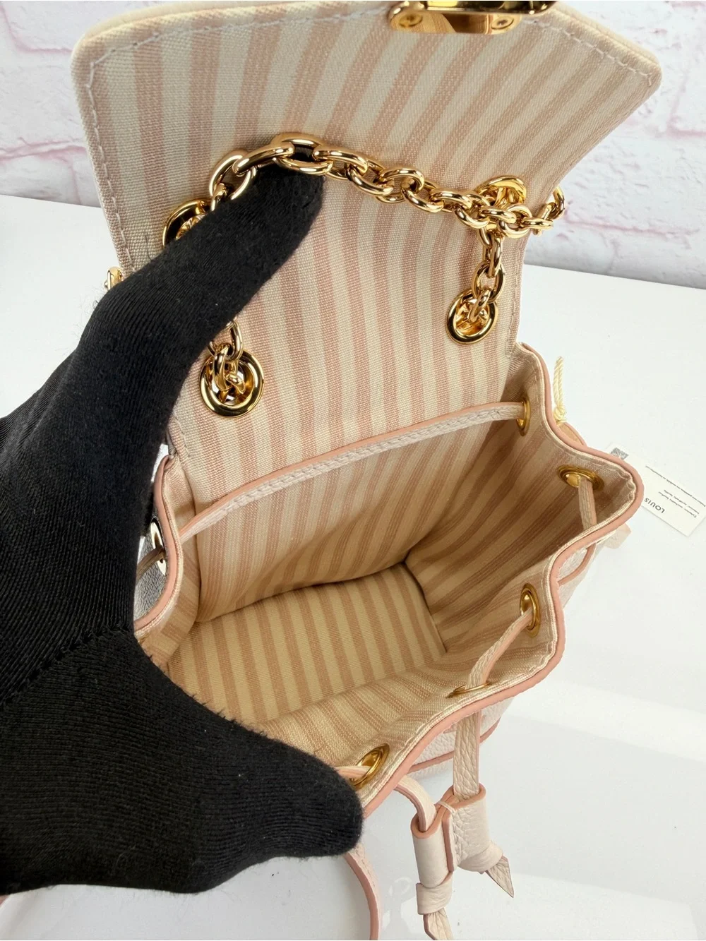 Louis Vuitton Nano Noe Empreinte Blush Pink Monogram Mini Bucket Bag NWT